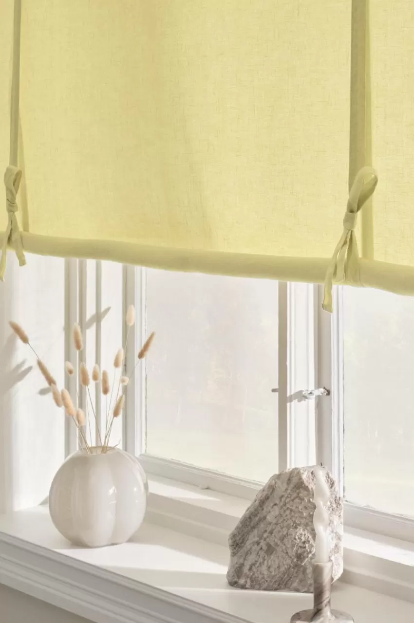 Hissgardiner | Linnegardiner*Jotex JONIE Roll Up-gardin I Linne Gul
