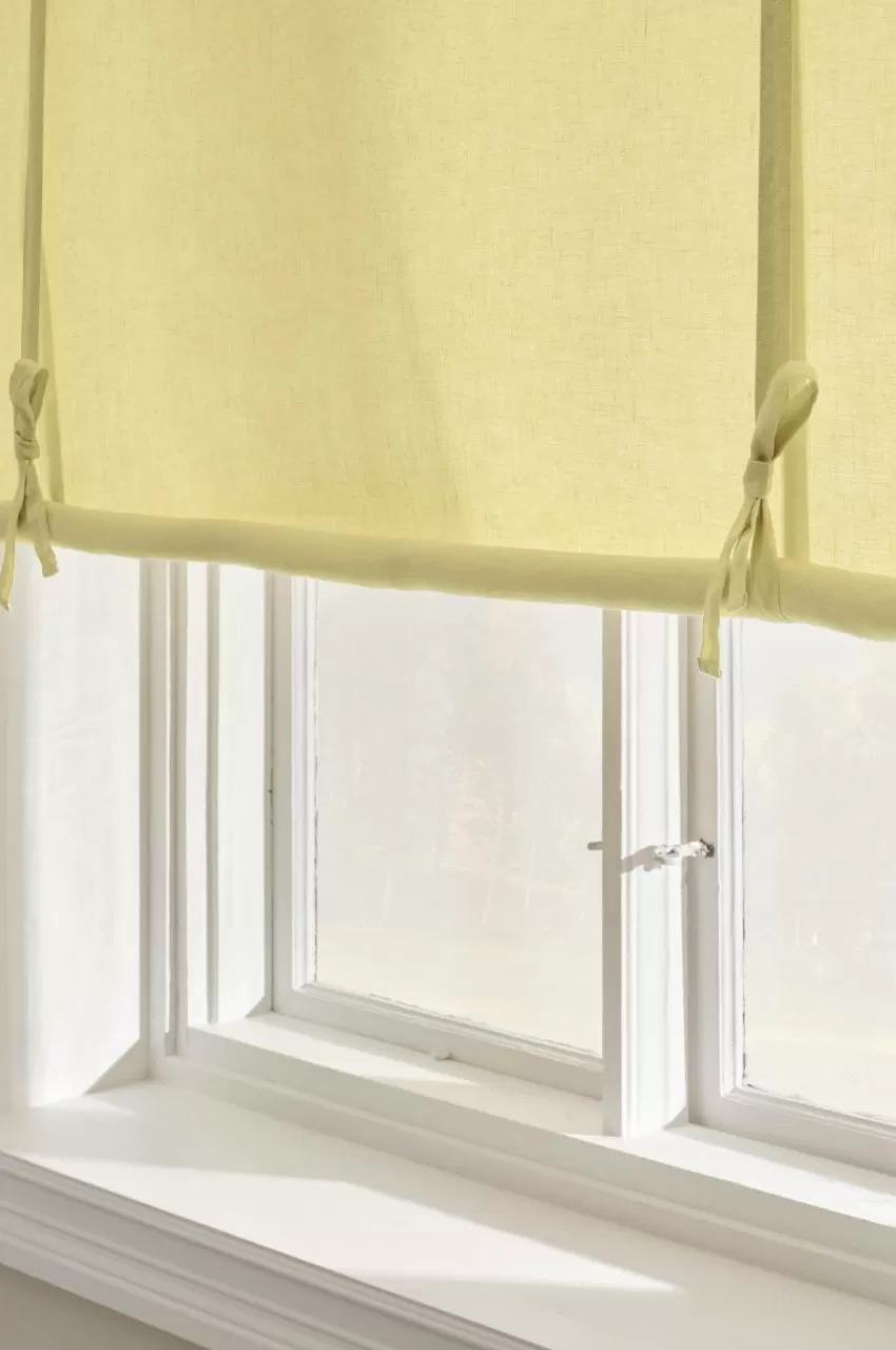 Hissgardiner | Linnegardiner*Jotex JONIE Roll Up-gardin I Linne Gul