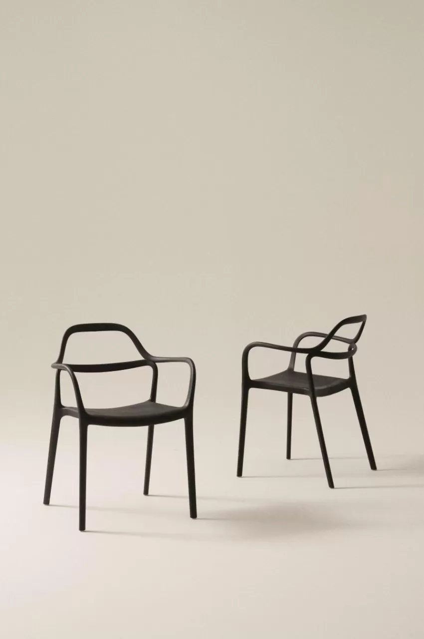 Utestolar & Utepallar | Utemöbler*Jotex KARLABY Karmstol 2-pack Svart
