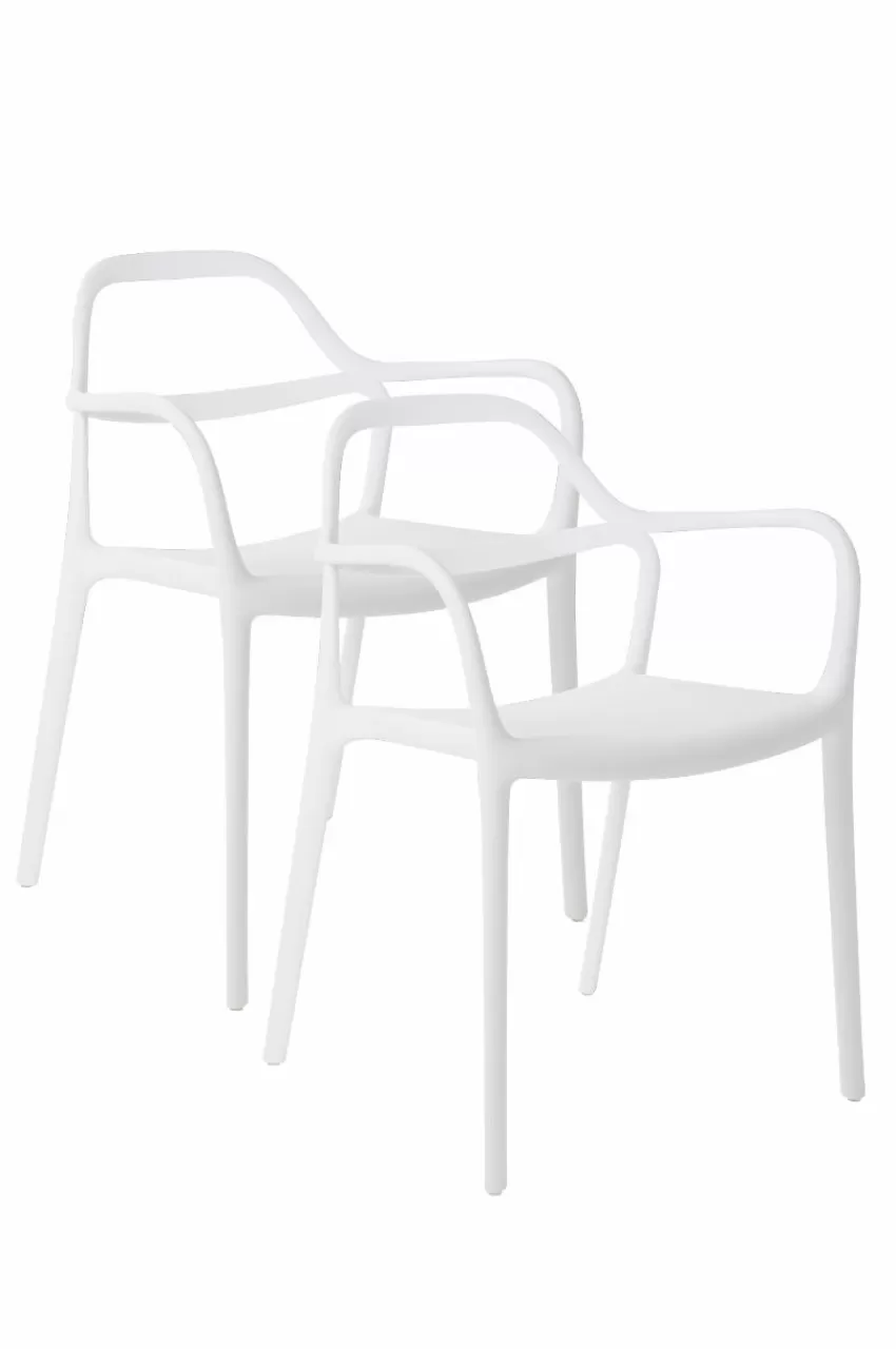 Utestolar & Utepallar | Utemöbler*Jotex KARLABY Karmstol 2-pack Vit