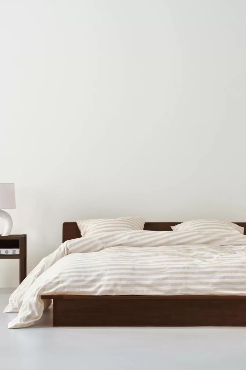 Påslakanset*Jotex KAYO Påslakanset Dubbelsäng Ekologisk Beige/vit