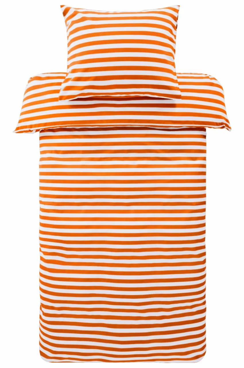Påslakanset*Jotex KAYO Påslakanset Enkelsäng Orange/vit
