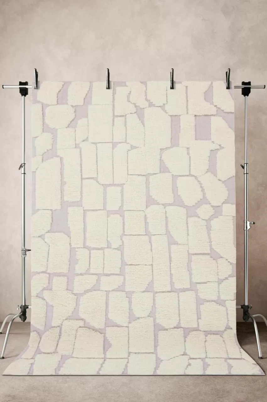 Ullmattor | Bomulls- & Trasmattor*Jotex KERRY Ull- Och Bomullsmatta 200x300 Cm Lila/Naturvit