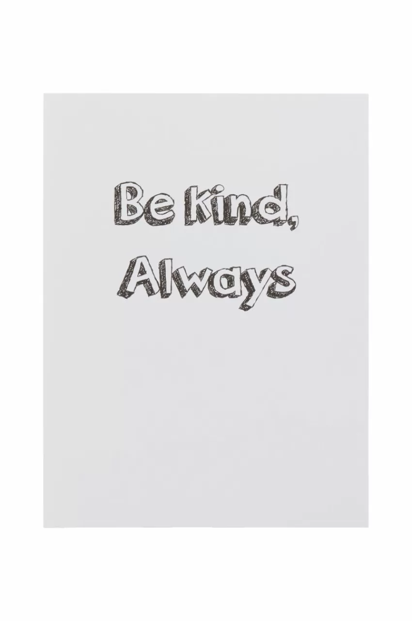 Posters & Tavlor | Barndekoration*Jotex KINDNESS Poster 30x40 Cm Svart/vit