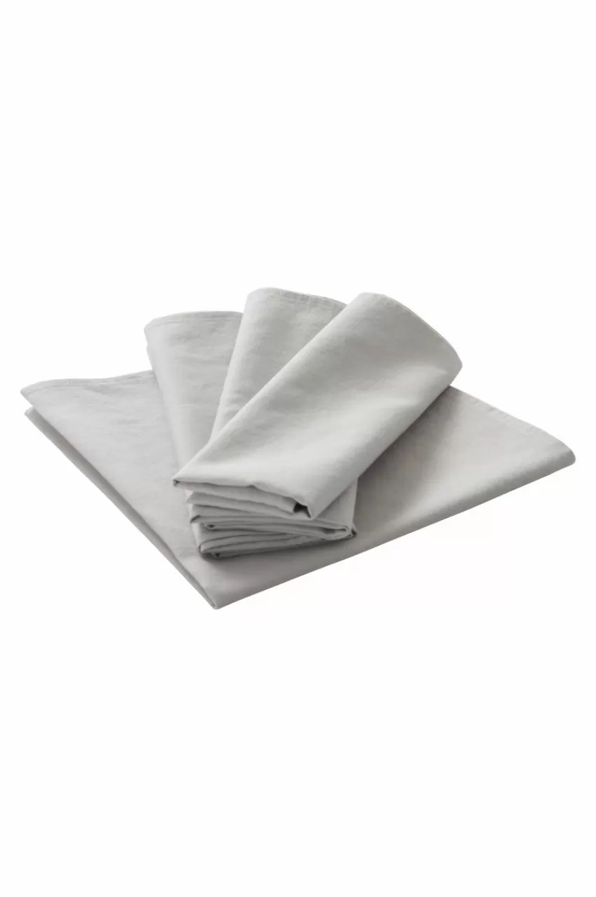 Servetter | Juldukning*Jotex KIT Linneservett 4-pack Ljusgrå