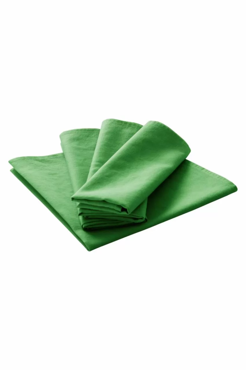 Servetter | Juldukning*Jotex KIT Linneservett 4-pack Ärtgrön