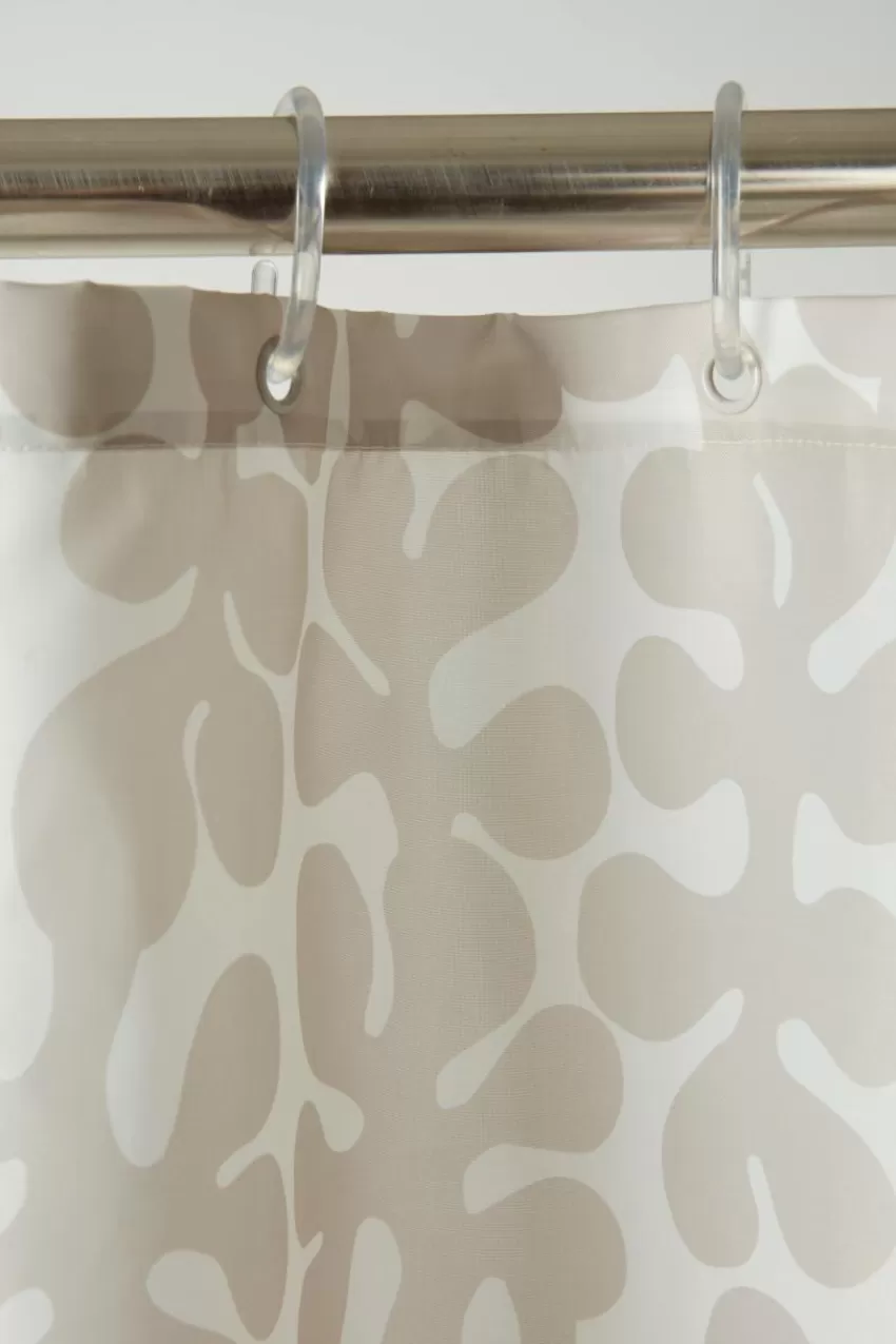 Duschdraperier*Jotex KNOTA Duschdraperi Beige/benvit