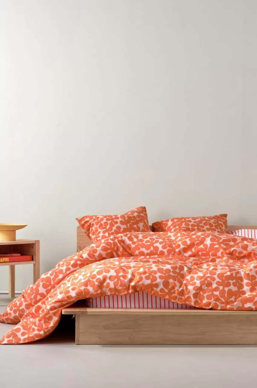 Påslakanset*Jotex KNOTA Påslakanset Dubbelsäng Ekologisk Persika/orange
