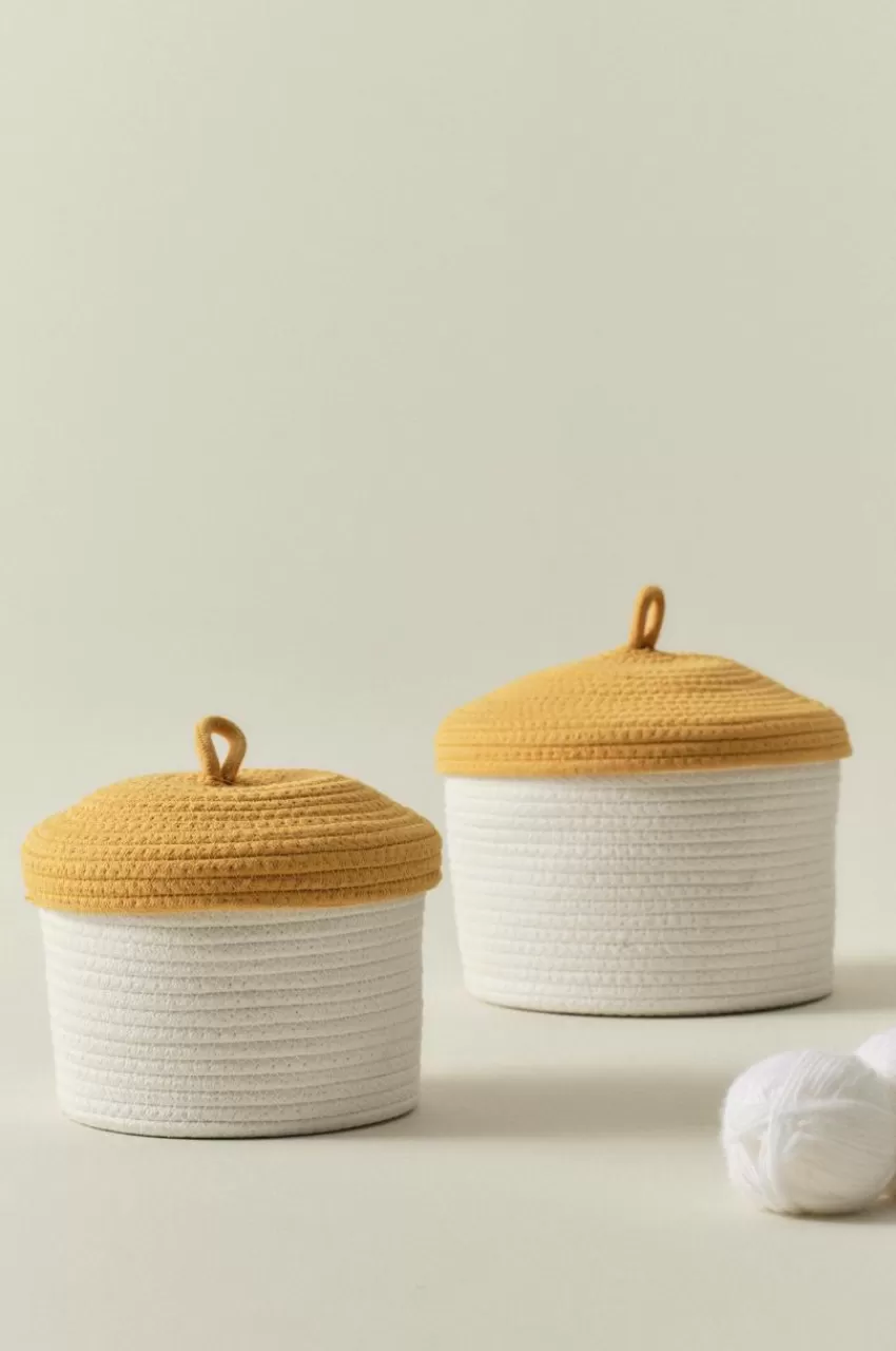 Förvaring*Jotex Korgset 2-pack Gul/vit