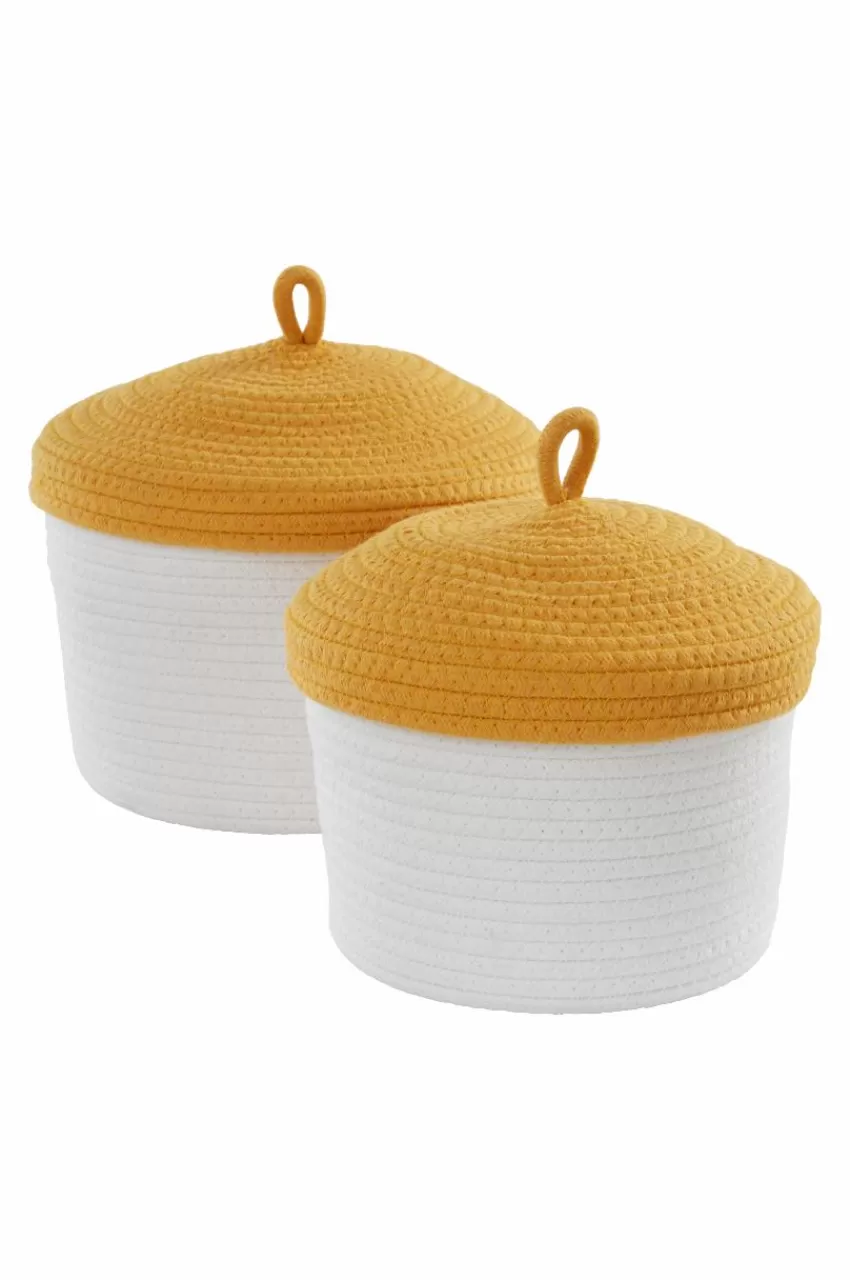 Förvaring*Jotex Korgset 2-pack Gul/vit