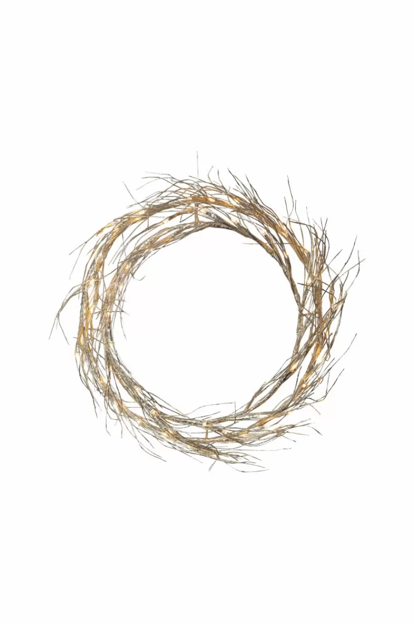 Julbelysning*Jotex Krans Fizzy Gold