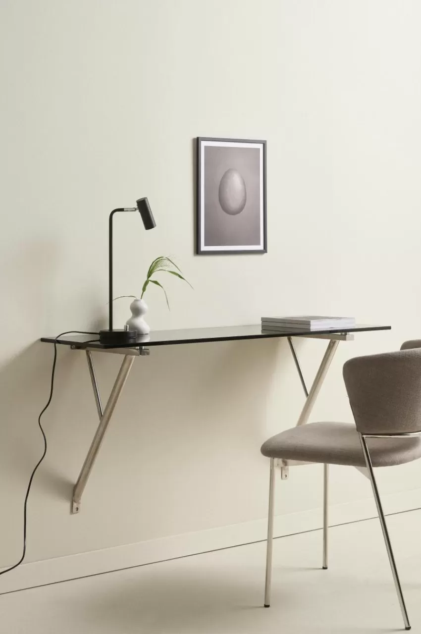 Skrivbord | Bord*Jotex KULLABERG Skrivbord 40x120 Cm Krom/glas