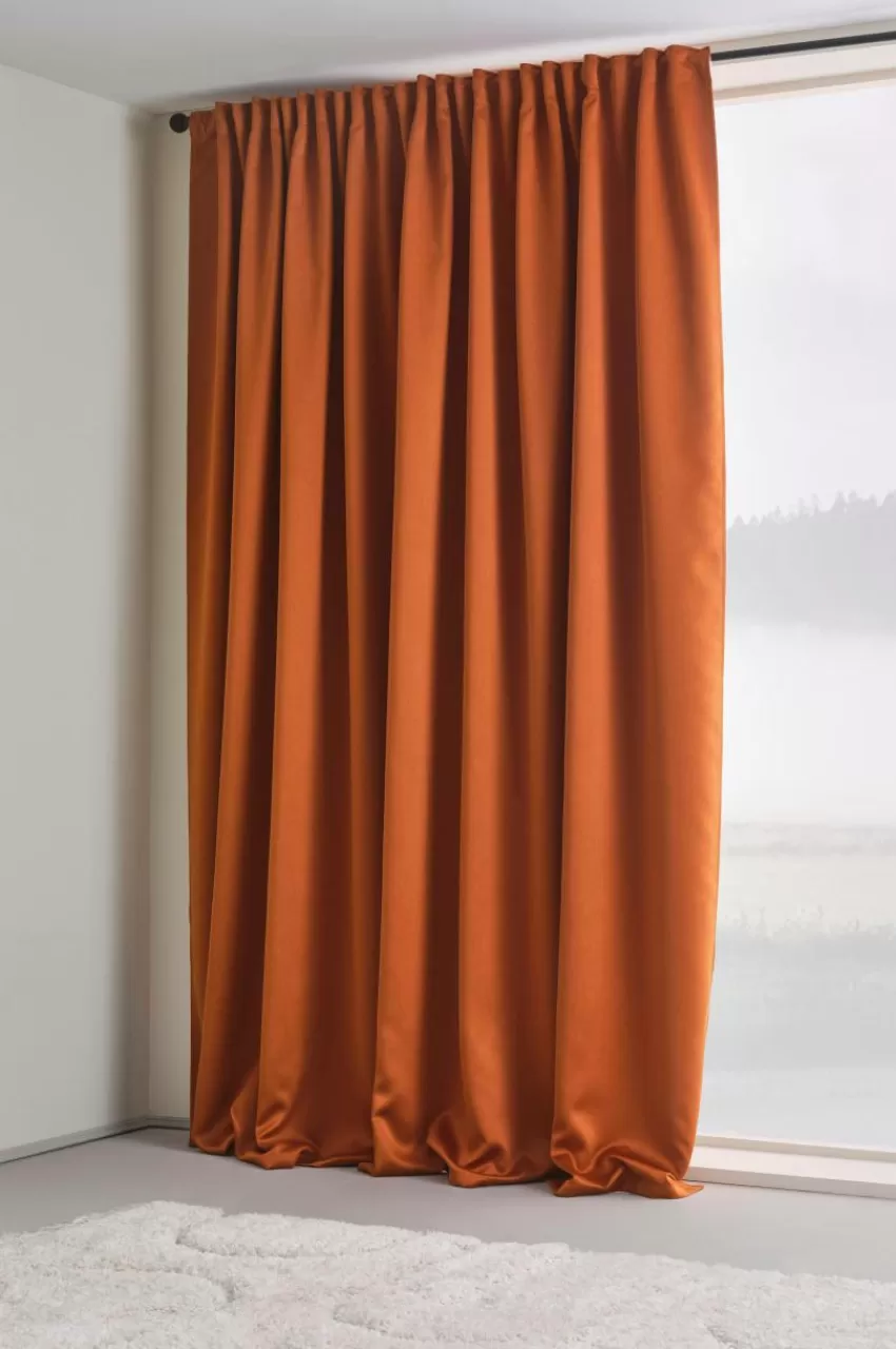 Mörkläggningsgardiner*Jotex KYLIE Mörkläggningsgardin 1 Längd - Extra Bred Bränd orange
