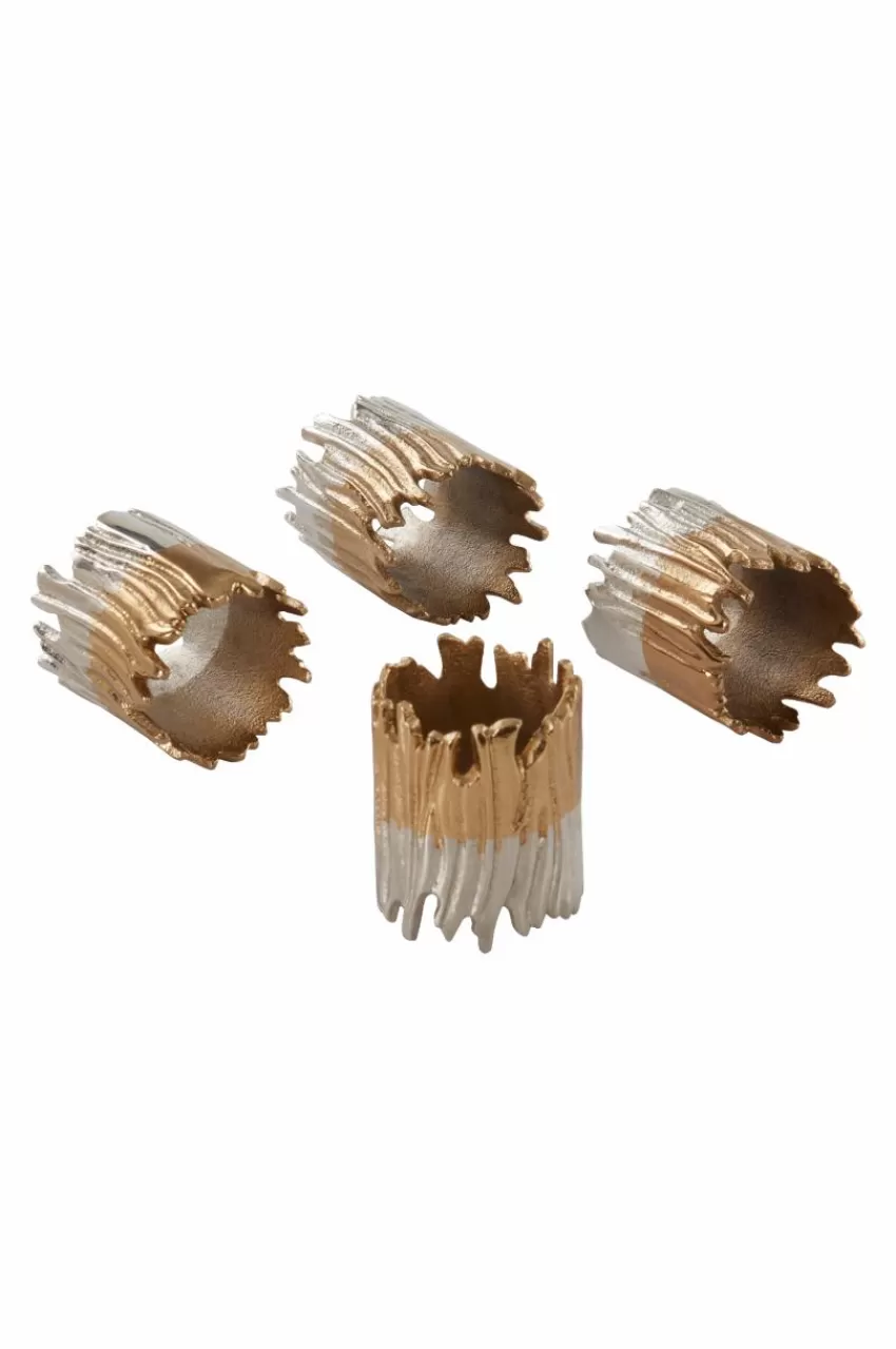 Kökstillbehör*Jotex LAKAI Servettring 4-pack Mässing/silver