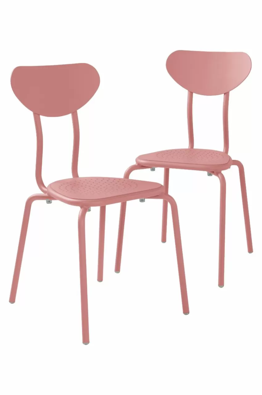 Utestolar & Utepallar | Utemöbler*Jotex LANNION Utestol 2-pack Mörk puderrosa