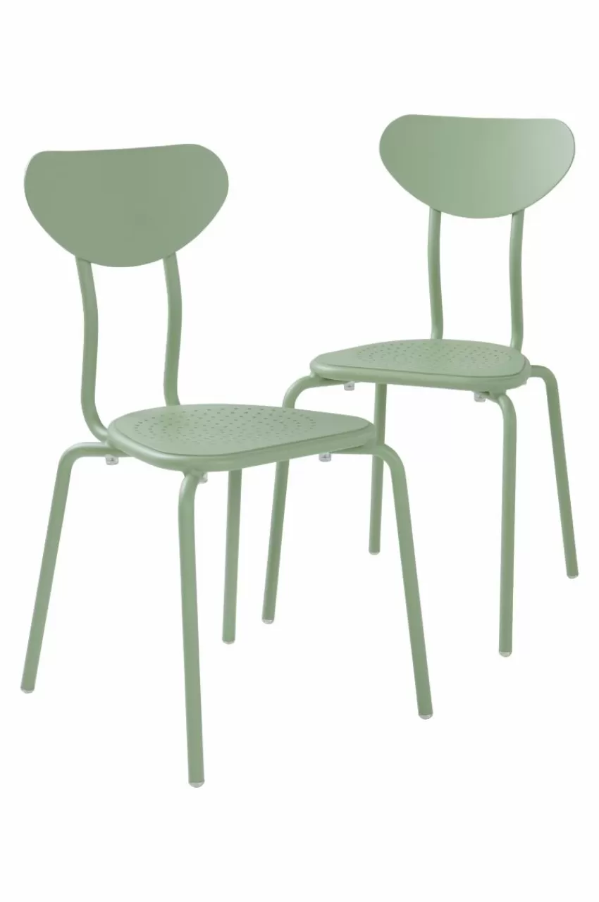Utestolar & Utepallar | Utemöbler*Jotex LANNION Utestol 2-pack Ljusgrön