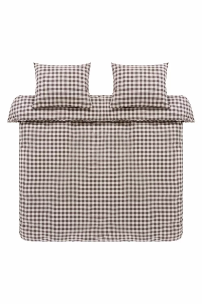 Påslakanset*Jotex LAUREN Påslakanset Dubbelsäng Ekologisk Brun/beige
