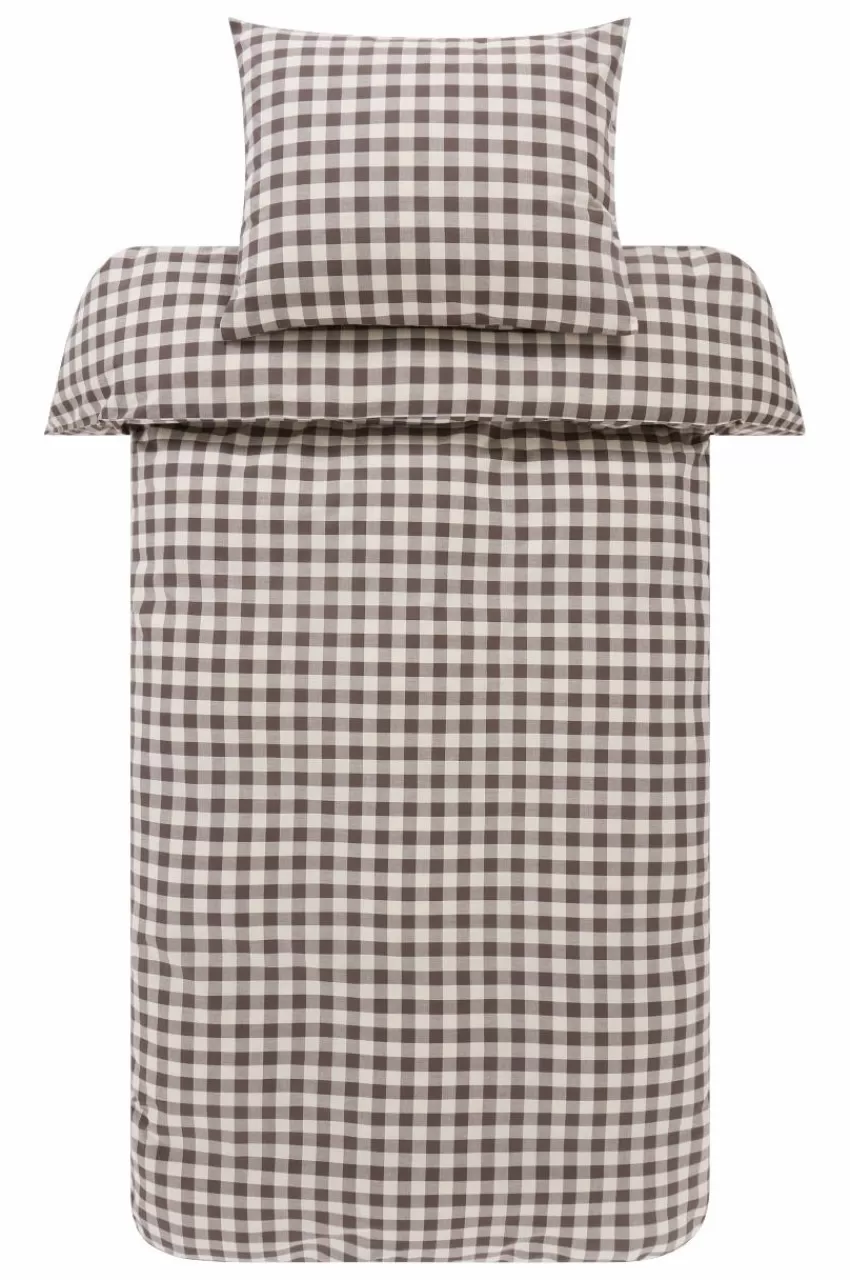 Påslakanset*Jotex LAUREN Påslakanset Enkelsäng Ekologisk Brun/beige