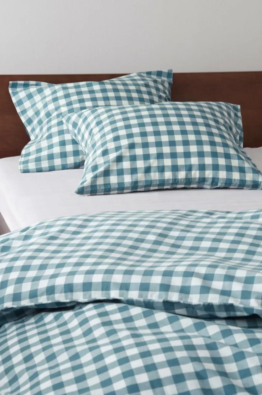 Örngott*Jotex LAUREN örngott 2-pack 60x50 Cm Ekologisk Blå/vit