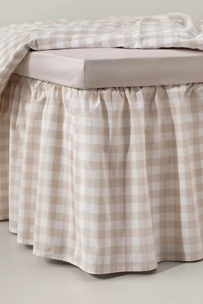 Sängkappor*Jotex LAUREN Sängkappa Ekologisk Höjd 45 Cm Beige/vit
