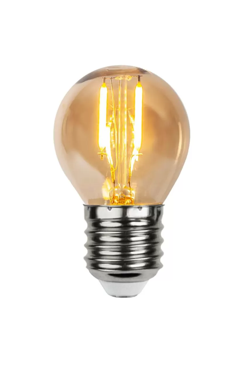 Ljuskällor*Jotex LED-lampa E27 24V LOW VOLTAGE G45 Amber