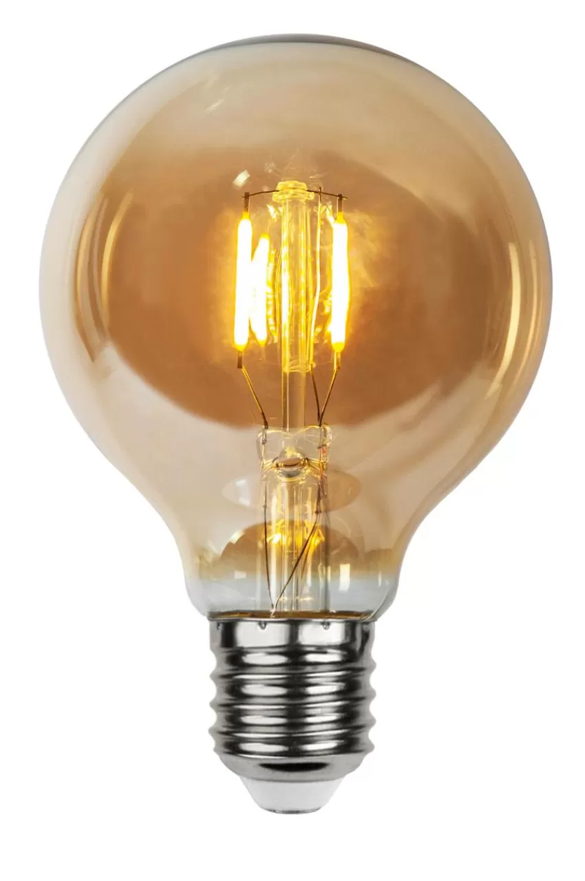 Ljuskällor*Jotex LED-lampa E27 24V LOW VOLTAGE G80 Amber