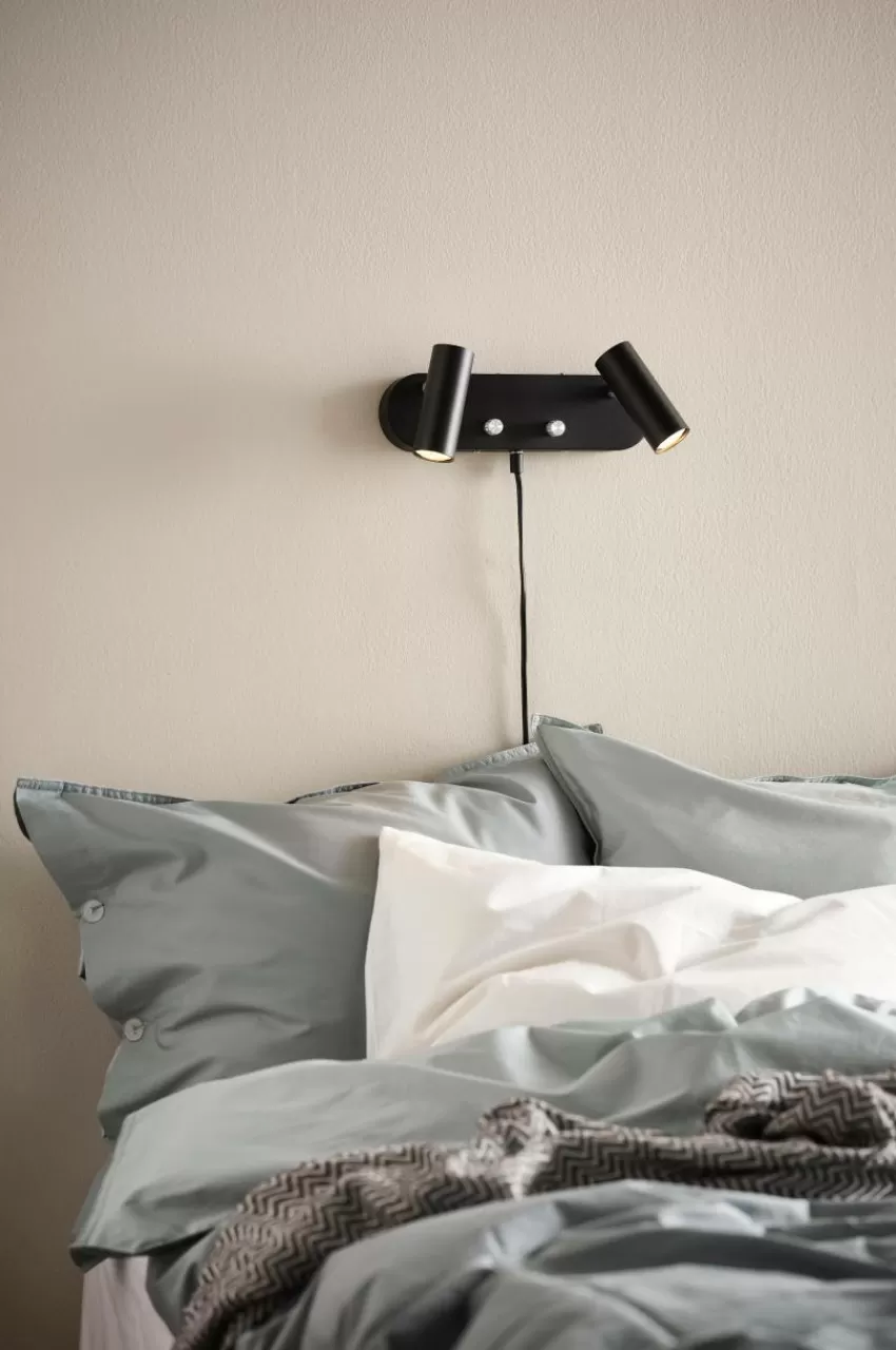 Vägglampor*Jotex LEE Vägglampa - Dubbel Svart