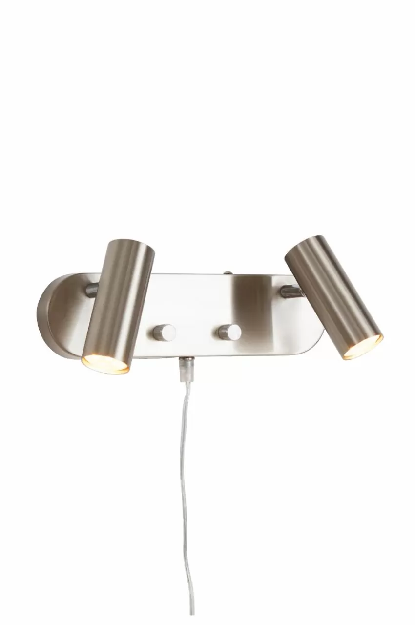 Vägglampor*Jotex LEE Vägglampa - Dubbel Nickelsatin