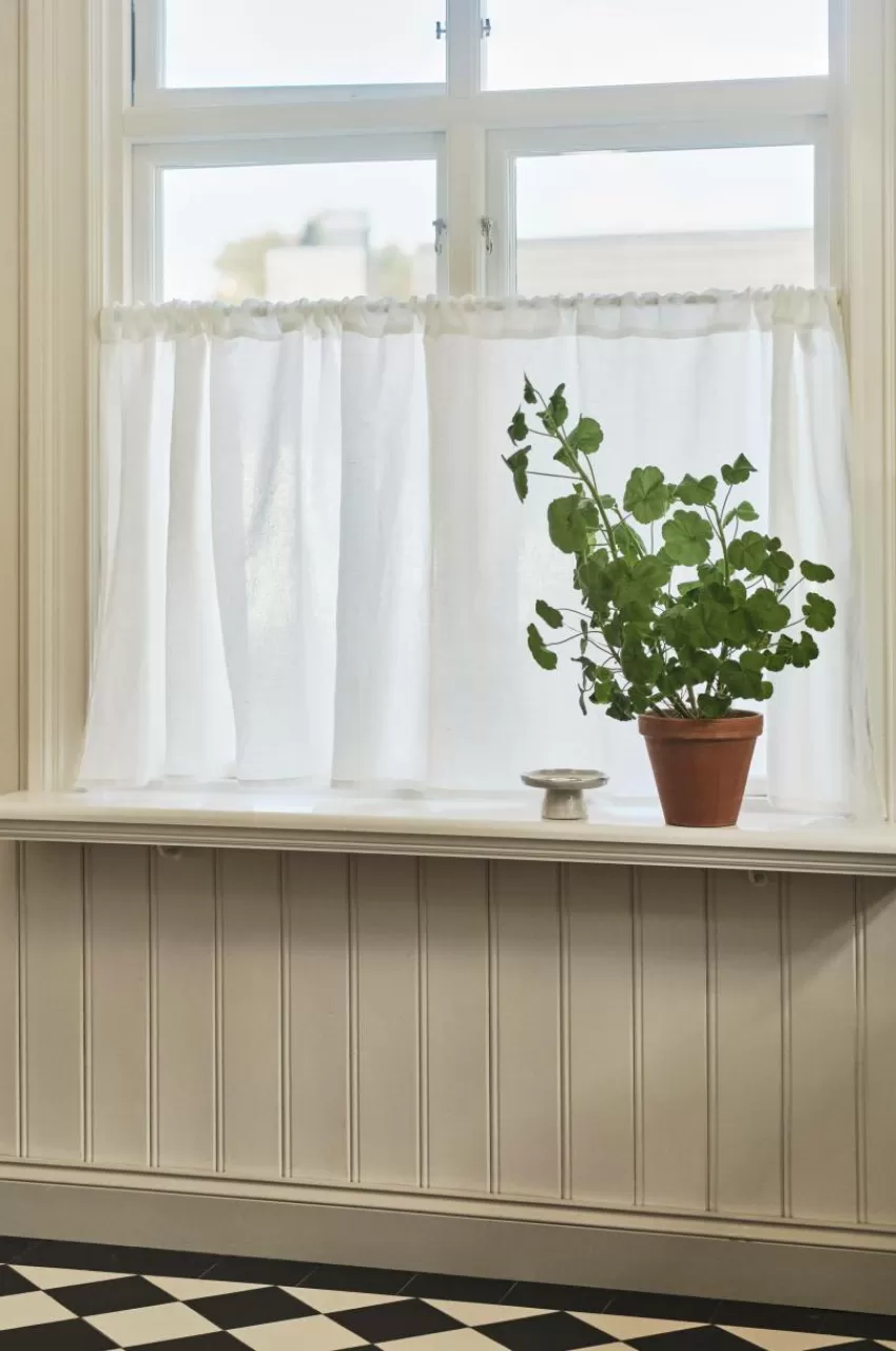 Gardinkappor | Linnegardiner*Jotex LINA Cafégardin Linnemix Naturvit