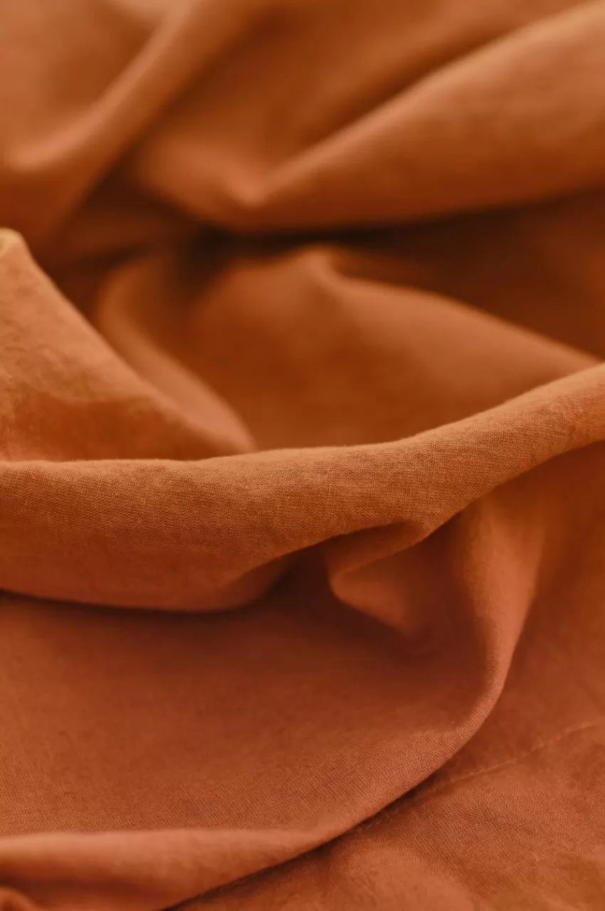 Gardinkappor | Linnegardiner*Jotex LINA Cafégardin Linnemix Brun
