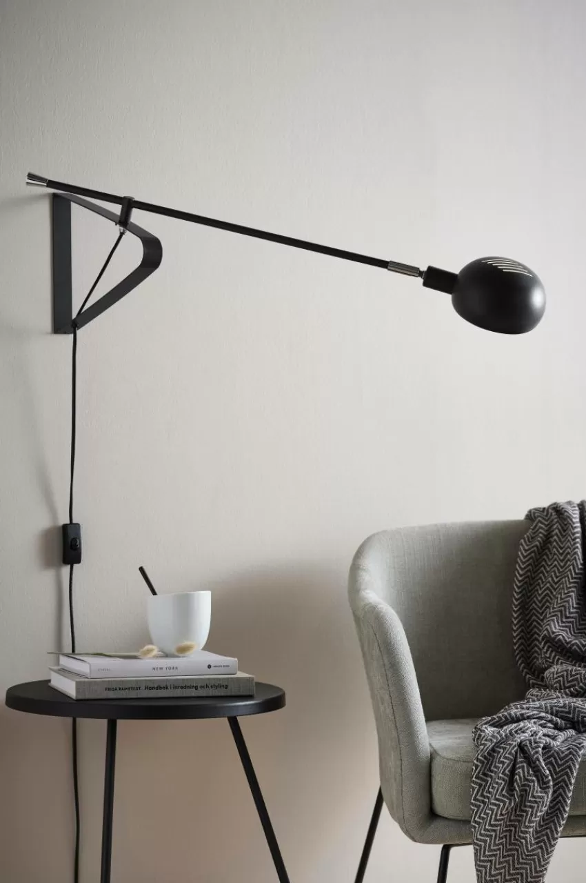 Vägglampor*Jotex LINCON Vägglampa Mattsvart