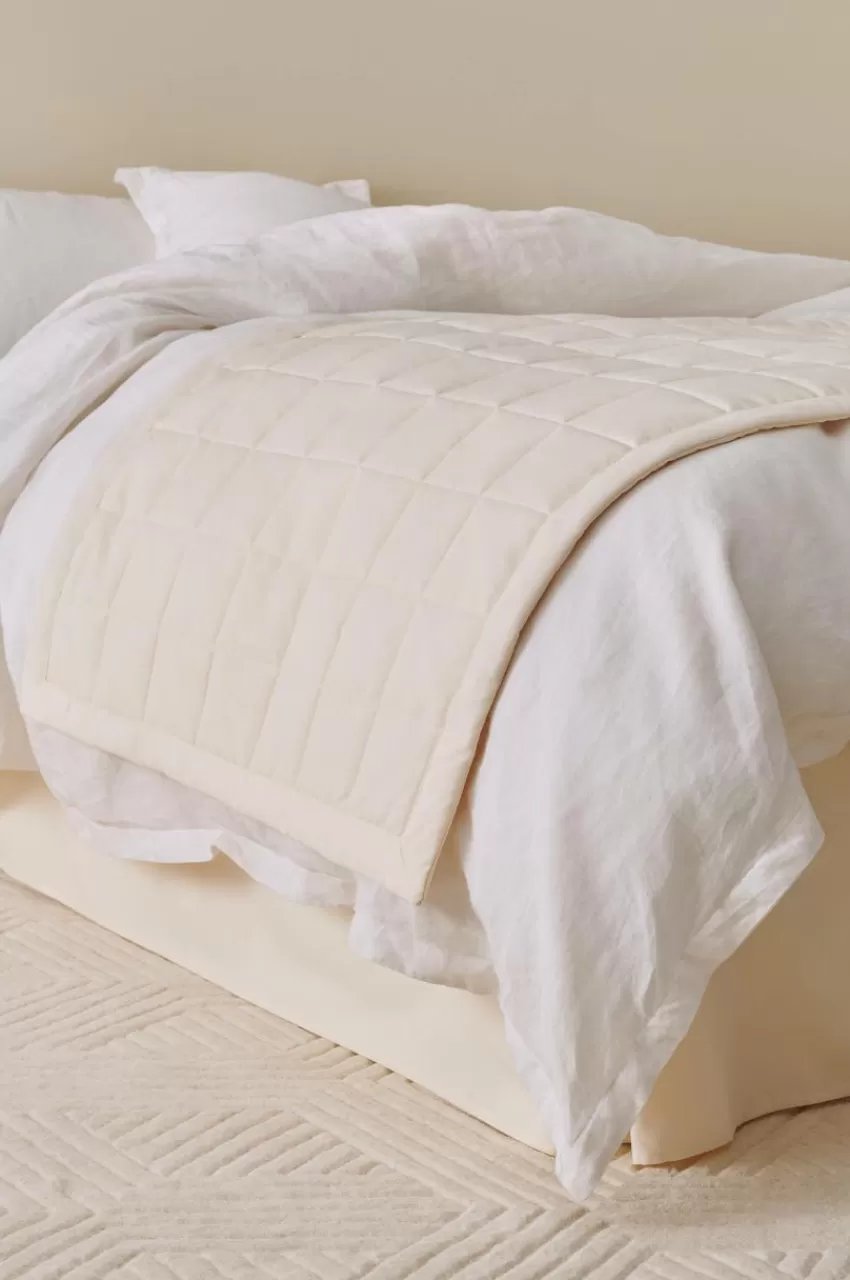 Överkast*Jotex LINDEN Hotellöverkast 45 Cm Naturvit