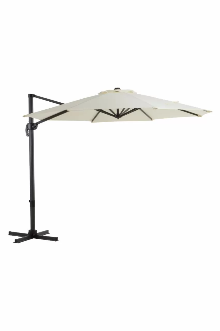 Parasoller & Pergola | Utemöbler*Jotex LIPSI Solparasoll ø 298 Cm Vit/svart