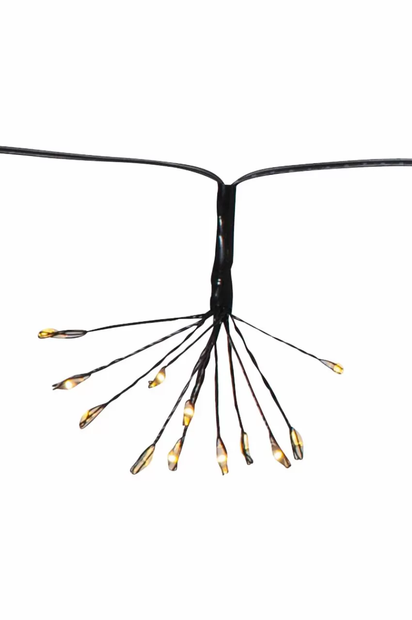 Julbelysning*Jotex Ljusslinga Dew Drop Flower 2,1m Black