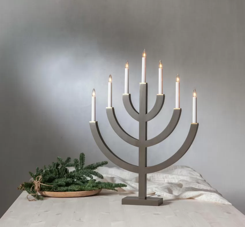Julbelysning*Jotex Ljusstake Anno 71cm Brun