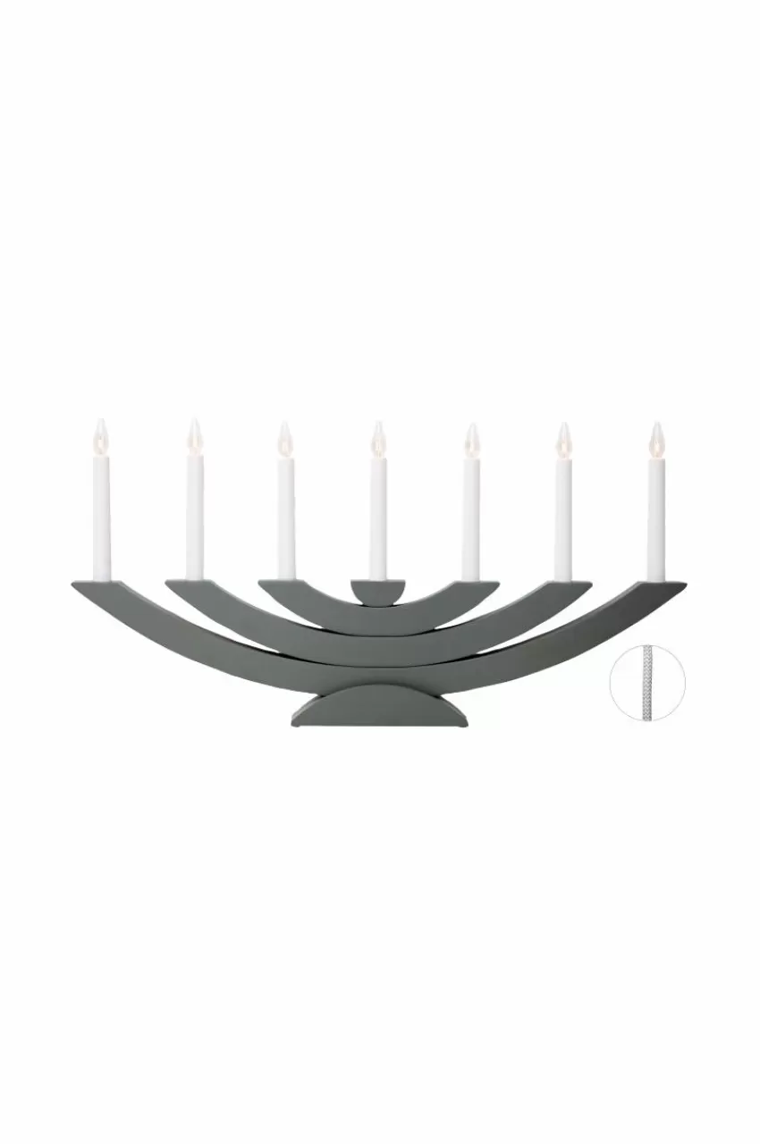 Julbelysning*Jotex Ljusstake Navida Grey