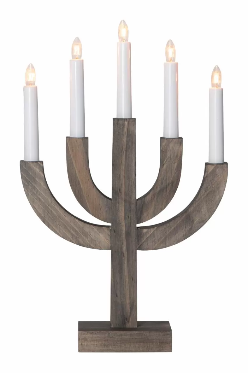 Julbelysning*Jotex Ljusstake Selma Brun