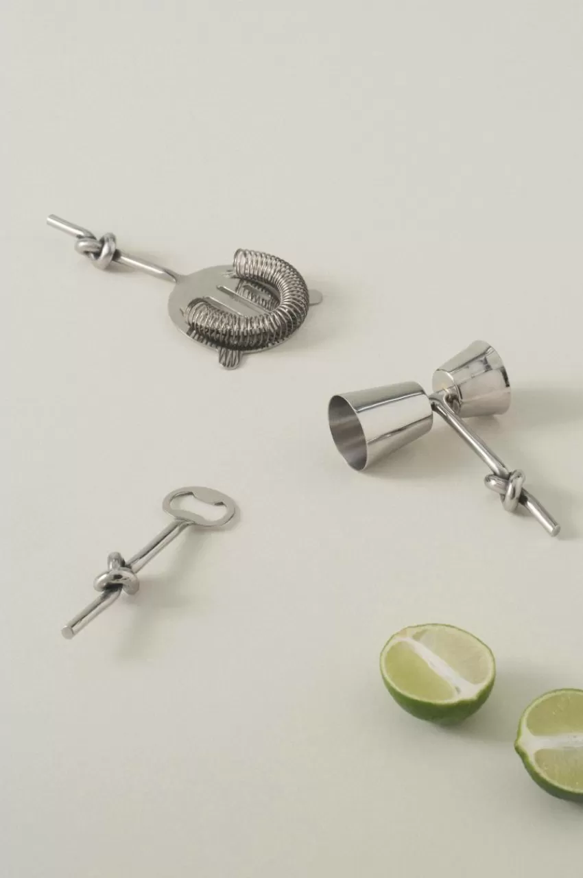 Glas*Jotex LOOP Drinkset 3 Delar Silver