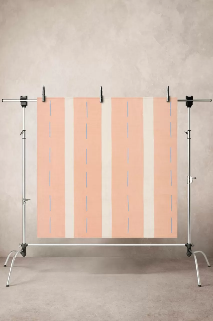 Utomhusmattor | Utomhusmattor*Jotex LUNA ROSSA Utomhusmatta 180x180 Cm Rosa/naturvit/blå