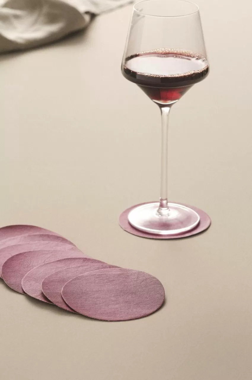 Kökstillbehör | Glas*Jotex LUNI Glasunderlägg 8-pack Mörkcerise