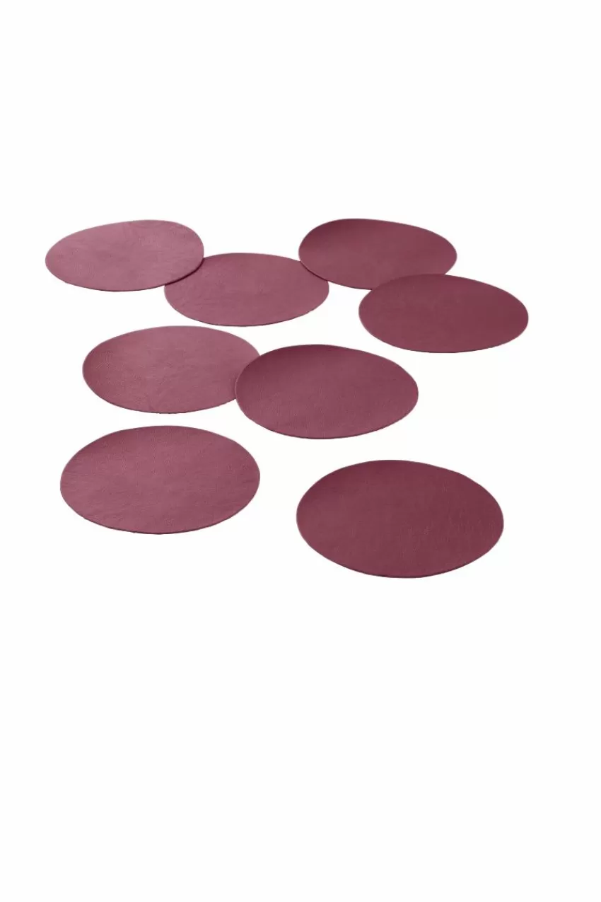 Kökstillbehör | Glas*Jotex LUNI Glasunderlägg 8-pack Mörkcerise