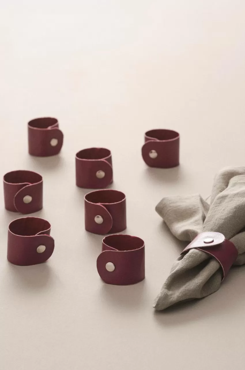 Kökstillbehör*Jotex LUNI Servettring 8-pack Mörkcerise