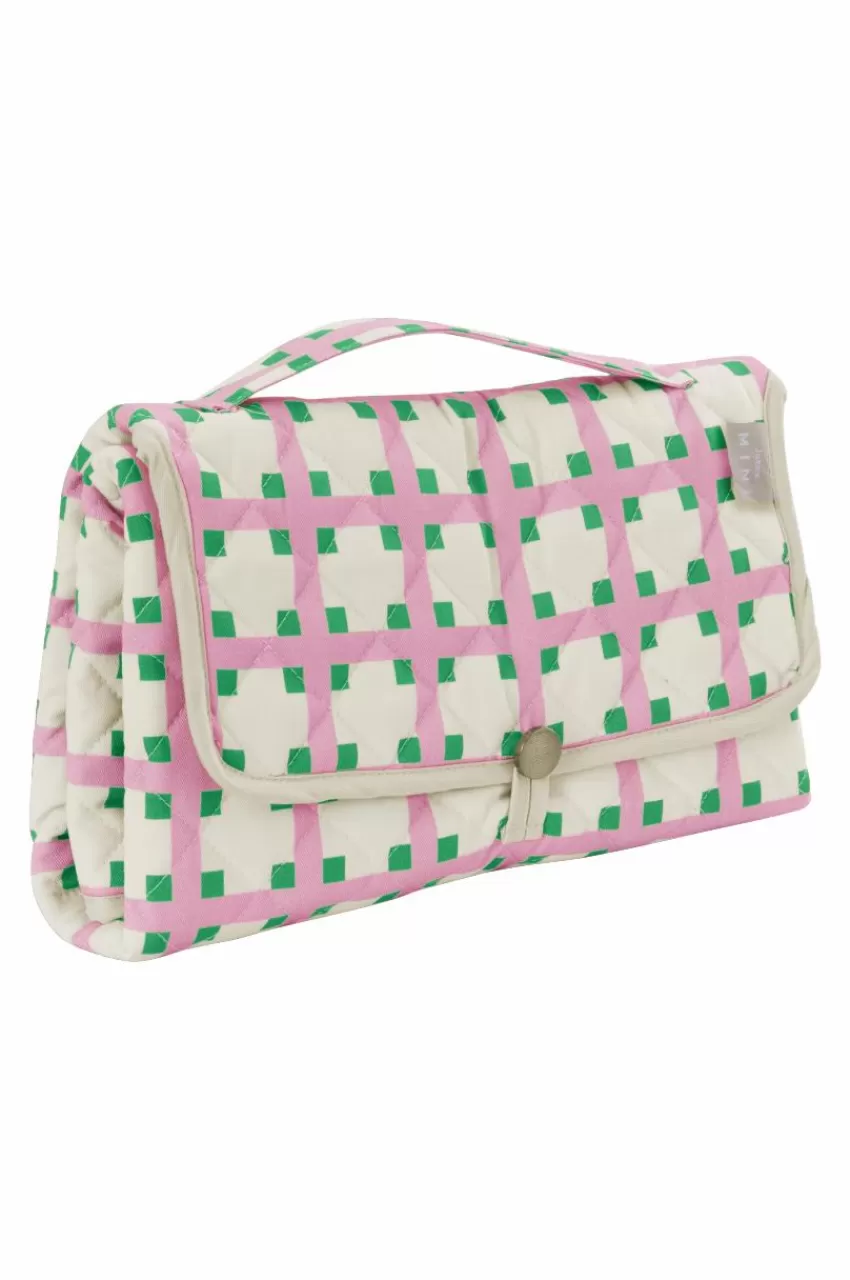 Barnsängkläder*Jotex LUTZ Skötbädd Portabel Rosa/grön