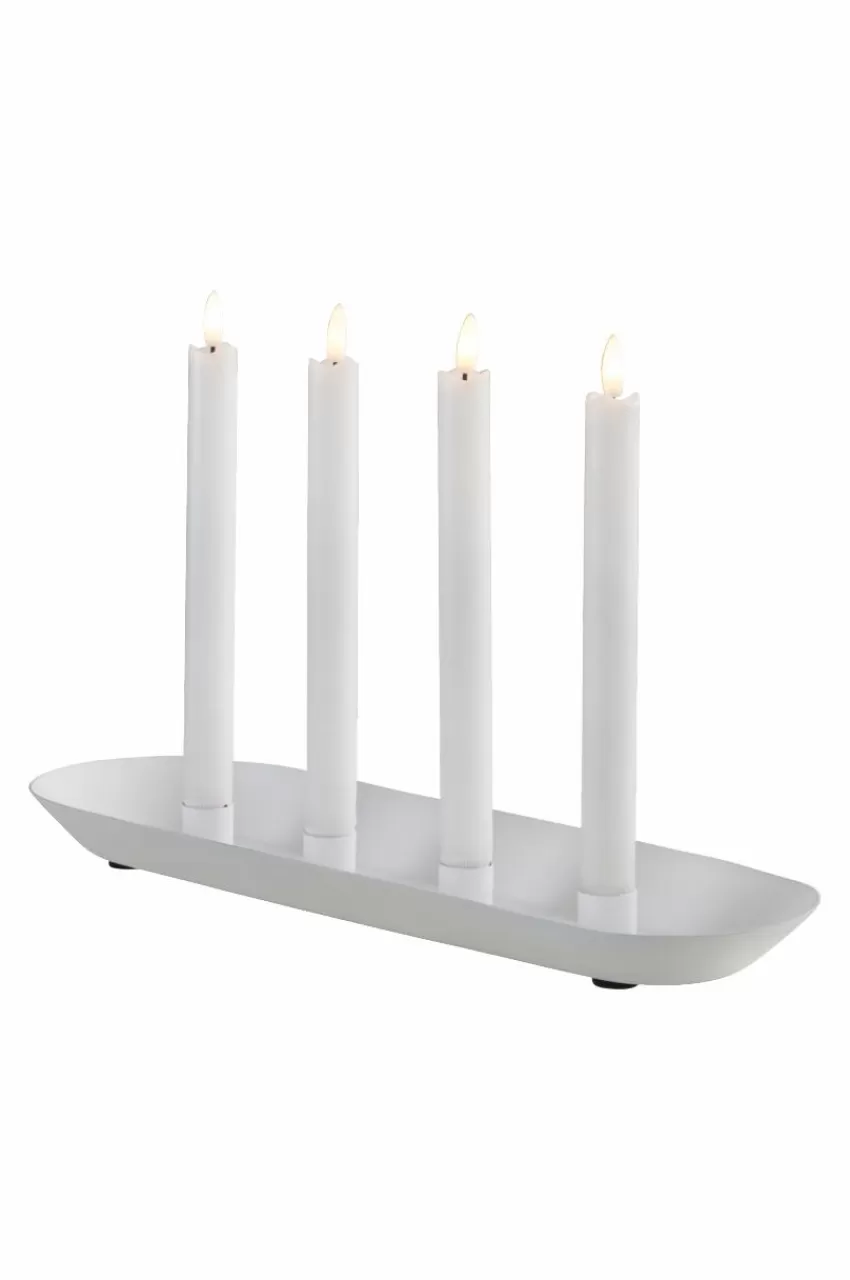 Julbelysning | Ljusstakar*Jotex LYRIC OVAL Ljusstake Matt vit