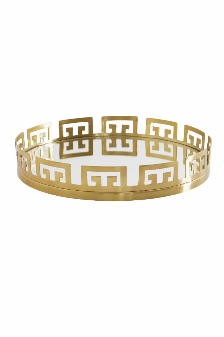 Brickor & Serveringsfat*Jotex MALLIS Bricka - Stor ø 42 Cm Guld