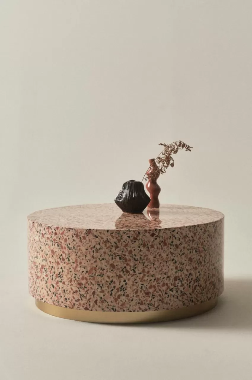Bord*Jotex MALLOROY Soffbord ø 80 Cm Terrazzo