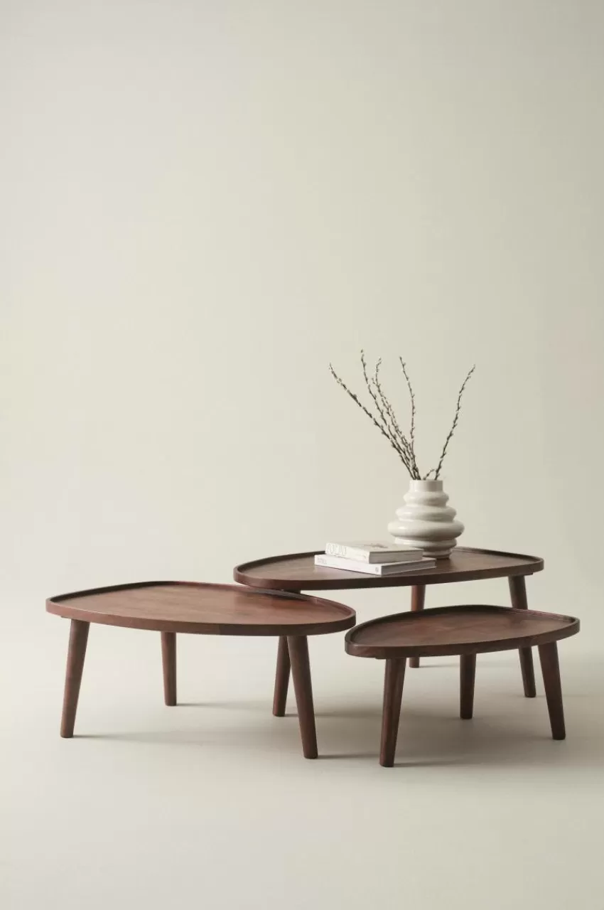 Bord*Jotex MANIAGO Soffbord 3-delar 64x95 Cm/55x84 Cm/45x68 Cm Brun