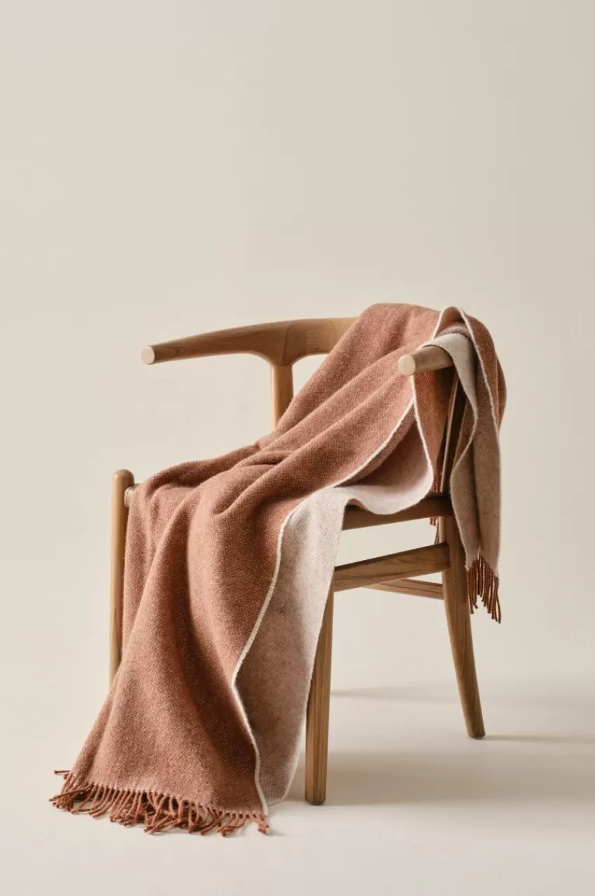 Plädar & Filtar*Jotex MARIUS Ullpläd Naturvit/brun