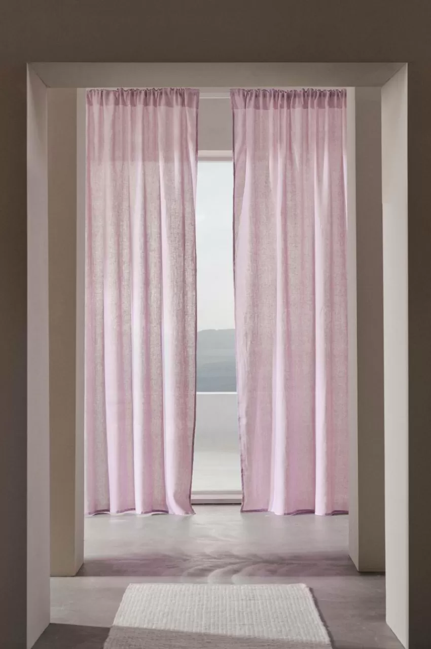 Linnegardiner | Multifunktionsgardiner*Jotex MEJA Multifunktionsgardin 2-pack Syrenlila
