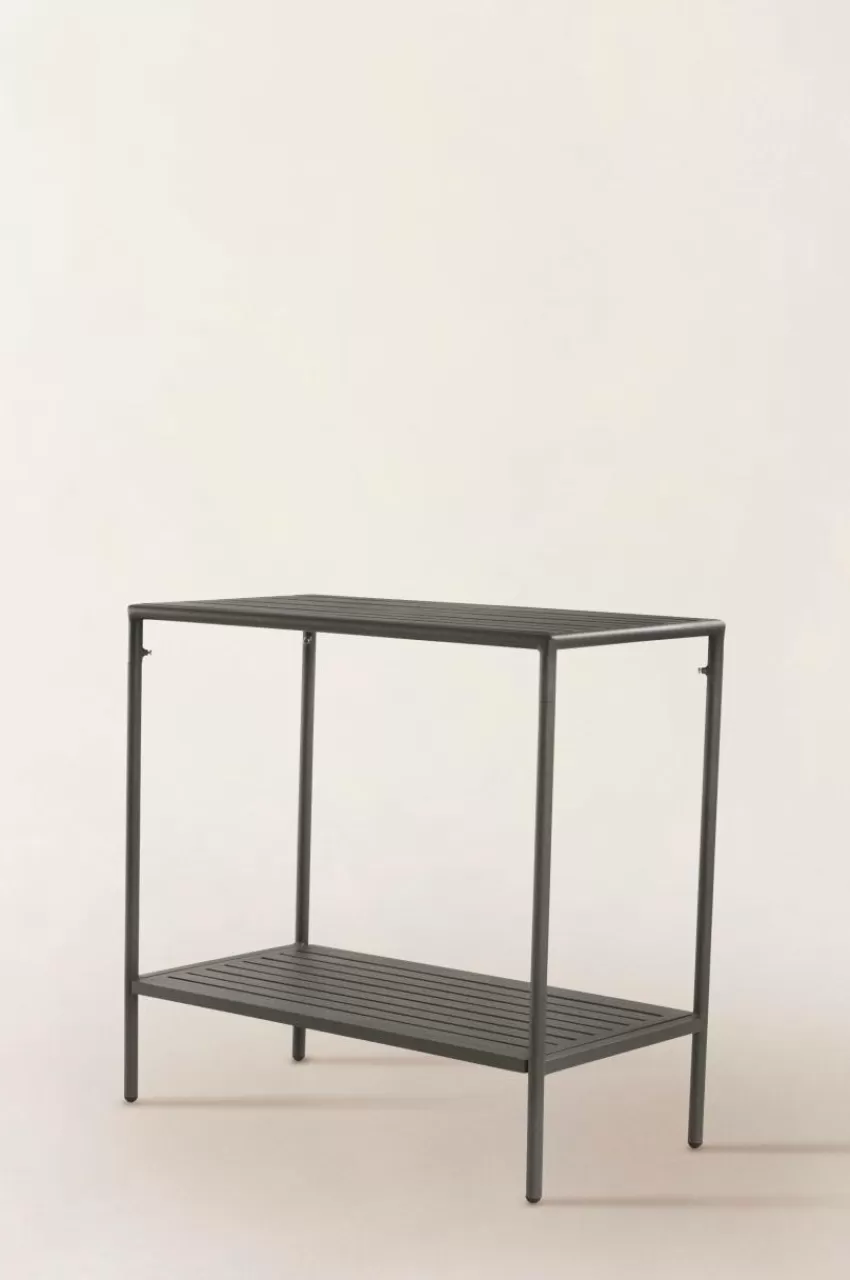 Utebord | Utemöbler*Jotex MENTON Avlastningsbord 50x100 Cm Khakigrön